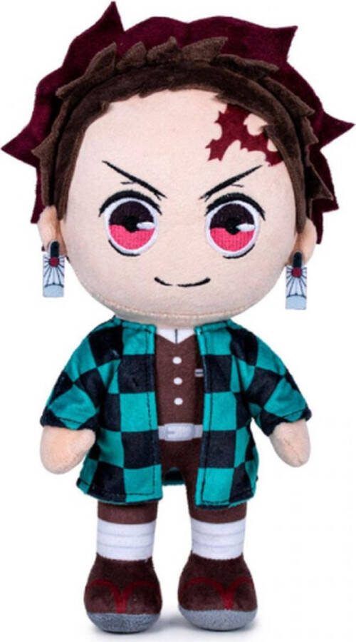 Demon Slayer Tanjiro Kamado Pluche Knuffel 30 cm {Anime Manga Plush Toy Speelgoed knuffelpop voor kinderen jongens meisjes Dragon Ball Z Naruto One Piece My Hero Academia}