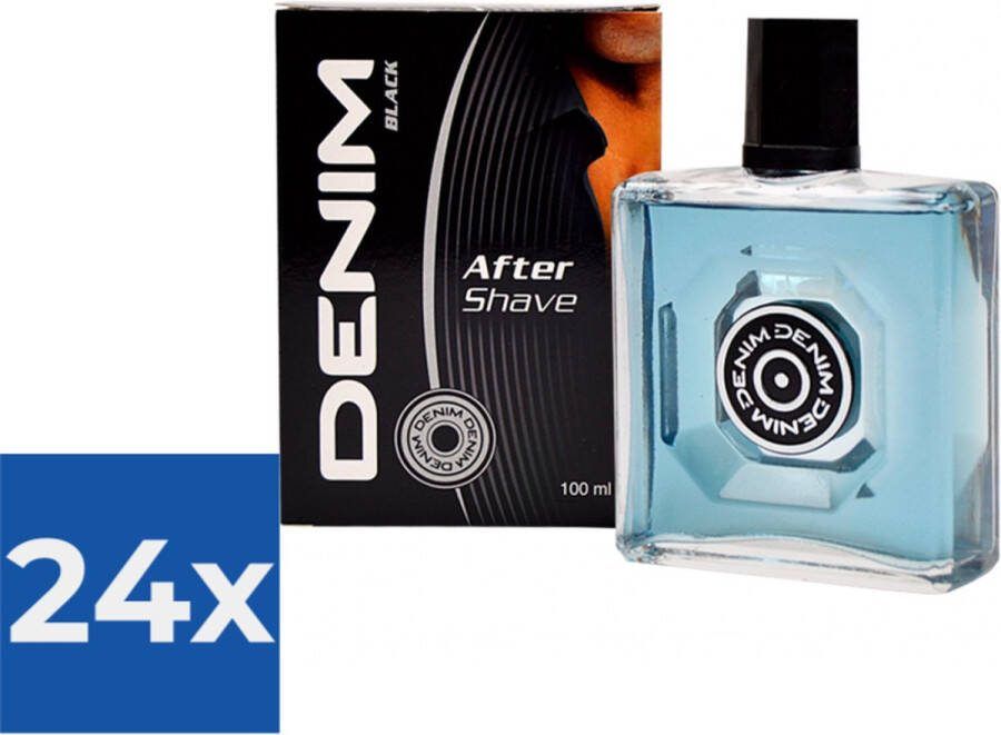 Denim Aftershave Men Black 100 ml Voordeelverpakking 24 stuks