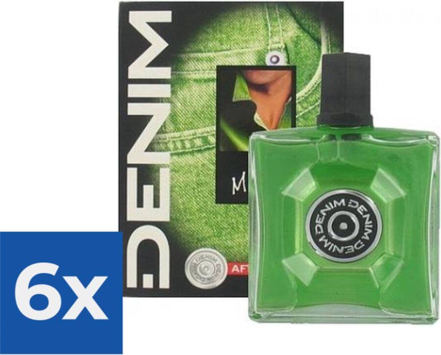 Denim Aftershave Men Musk 100 ml Voordeelverpakking 6 stuks