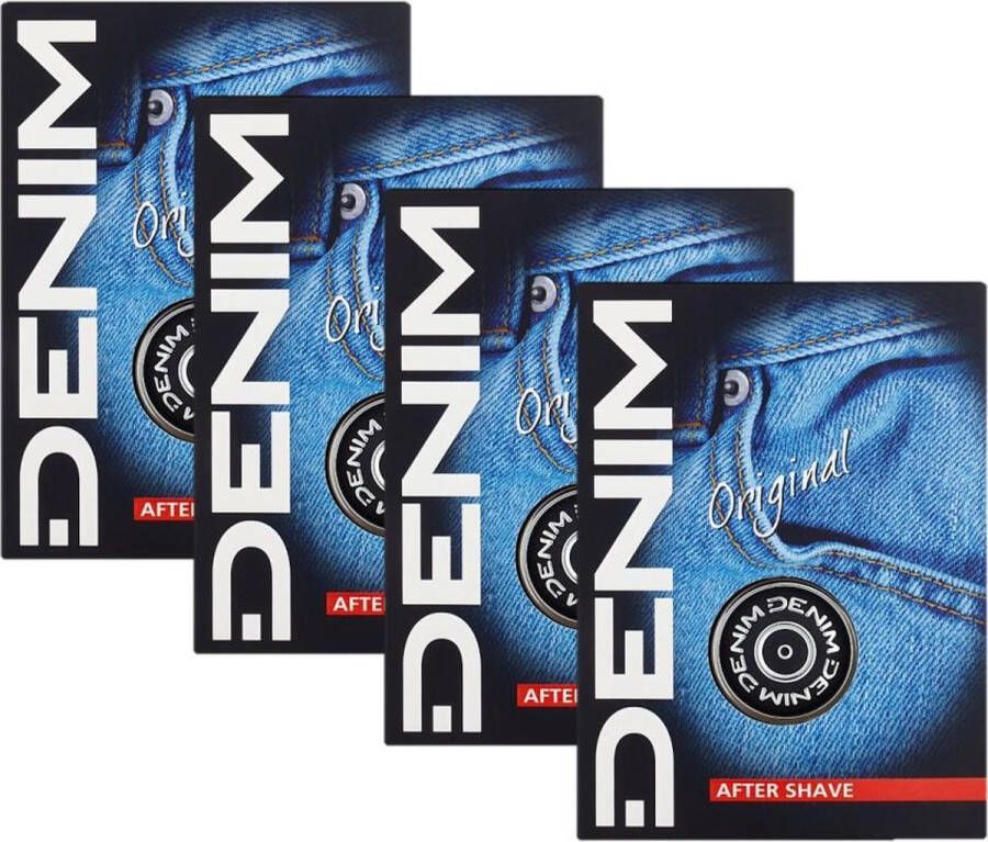 Denim Original Aftershave lotion 4 x 100 ml