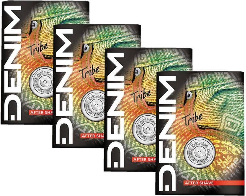 Denim Tribe Aftershave lotion 4 x 100 ml