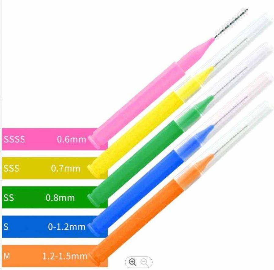 Dentiez 60 stuks 0 8 mm- 6 x 10stuks tandenstoker tanden tandenragers -phd ruimte van 0 6 tot 1 5