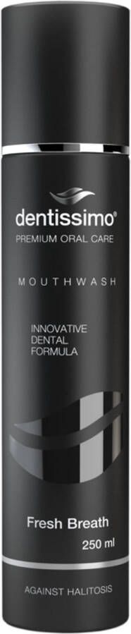 Dentissimo mondwater | Fresh Breath | Frisse Adem Mondspoeling | Met Xylitol Zink en Hexetidine | Fluoride-vrij