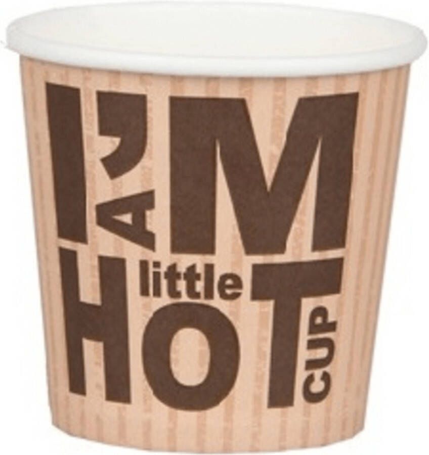 Depa Kartonnen beker i&apos;am little hot cup (50x 100ml)