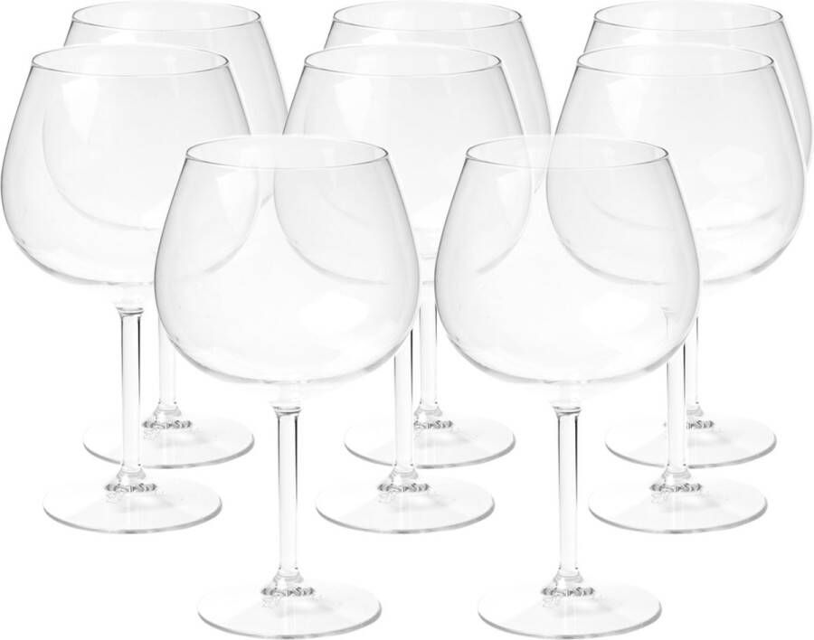 Depa Cocktail glas 12x transparant onbreekbaar kunststof 860 ml Cocktailglazen