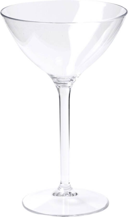 Depa Cocktail Martini glazen 4x transparant onbreekbaar kunststof 300 ml Feest glazen