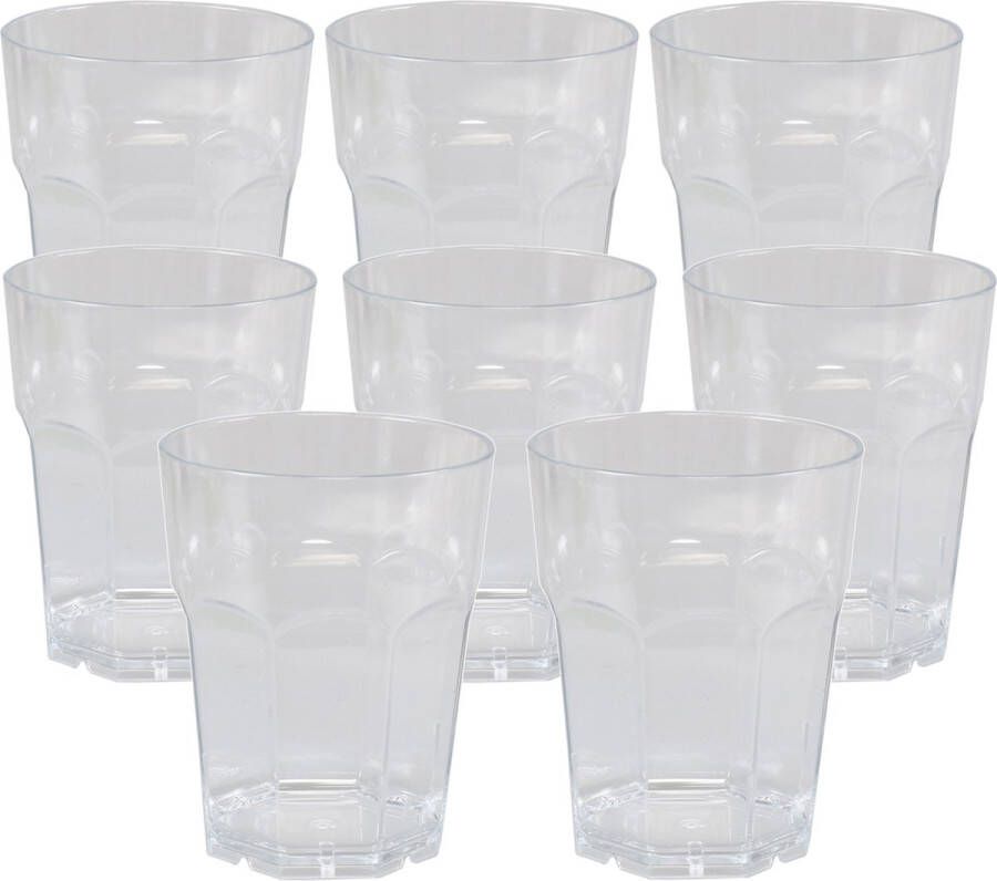 Depa Drinkglas 12x transparant onbreekbaar kunststof 220 ml feest glazen