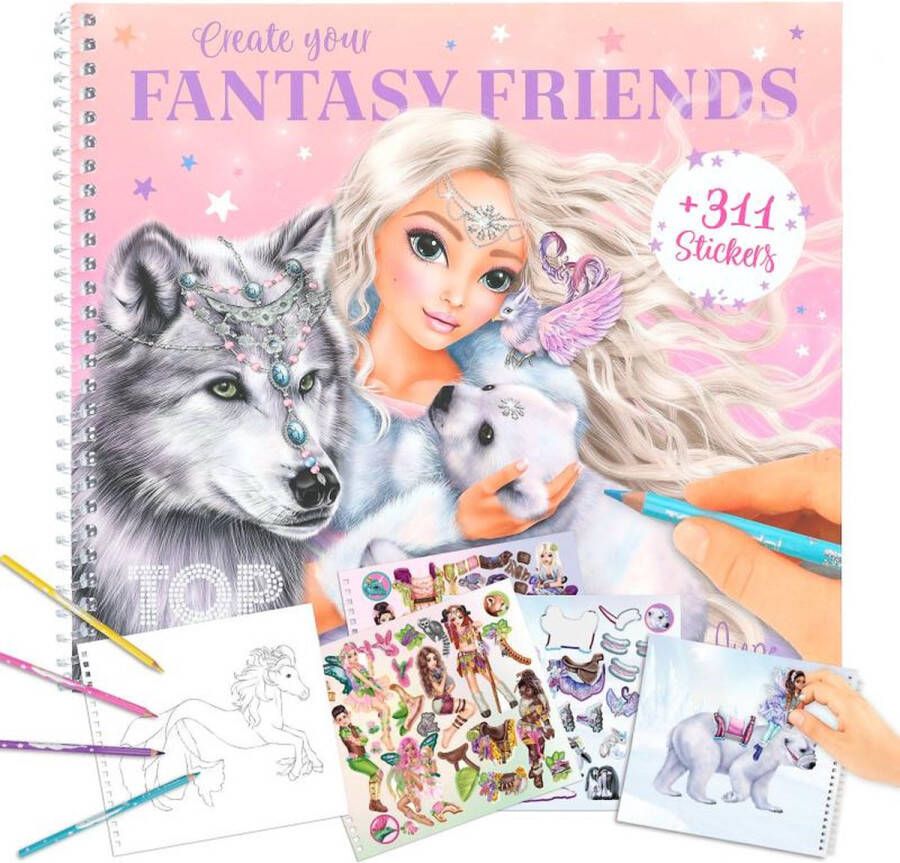 Depesche TOPModel Create your Fantasy Friend stickerboek