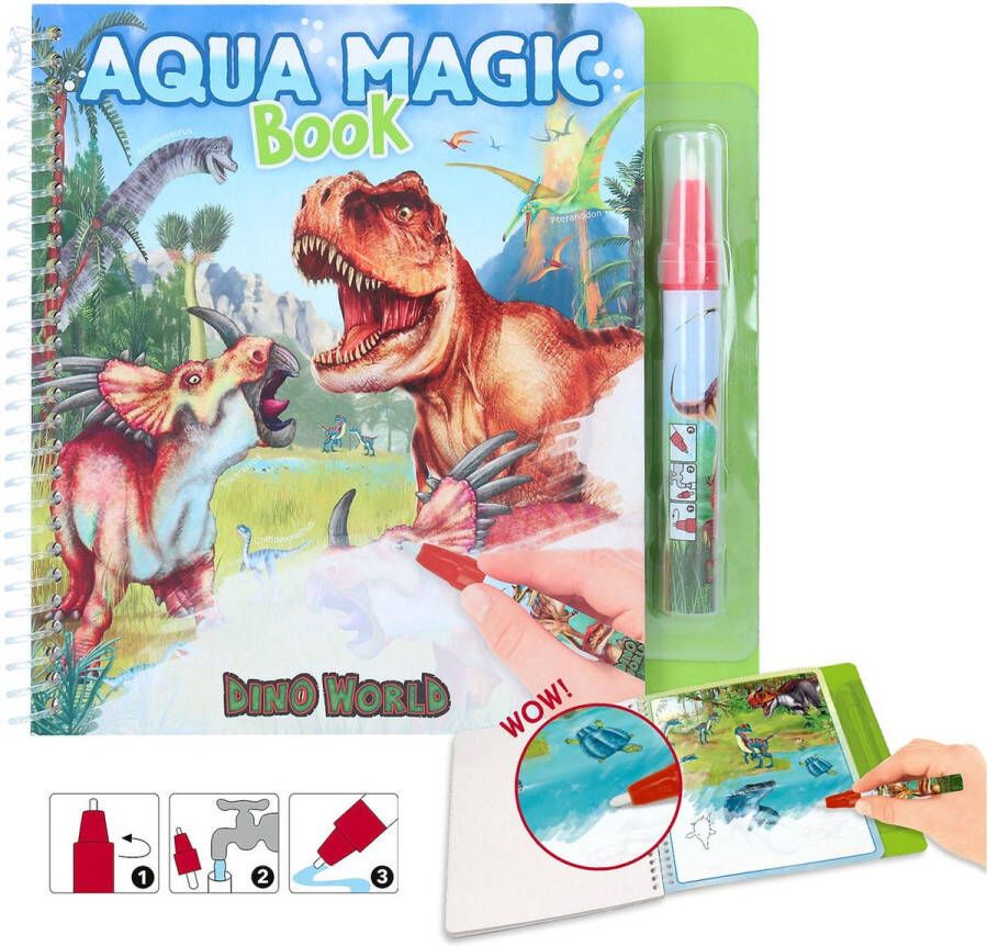 Depesche Dino World Aqua Magic Book kleurboek