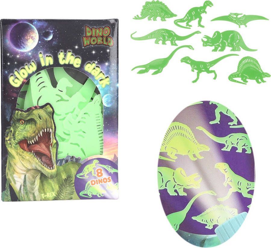 Depesche Dino World glow in the dark stickers