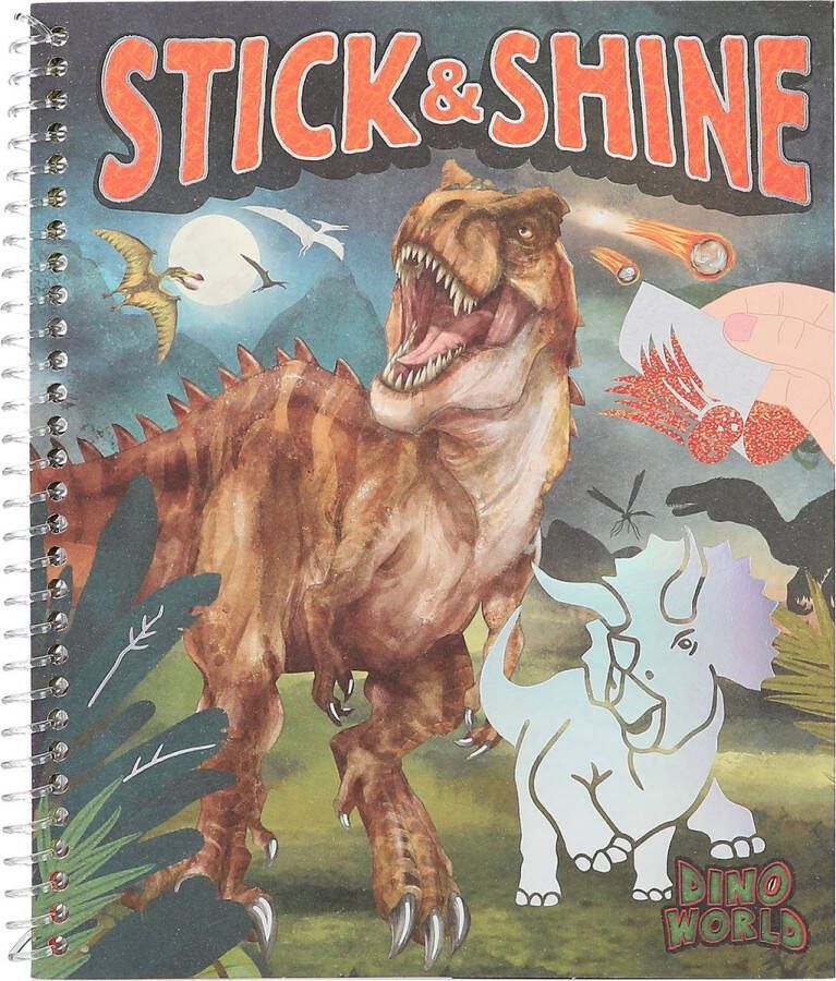 Depesche Dino World kleurboek Stick & Shine