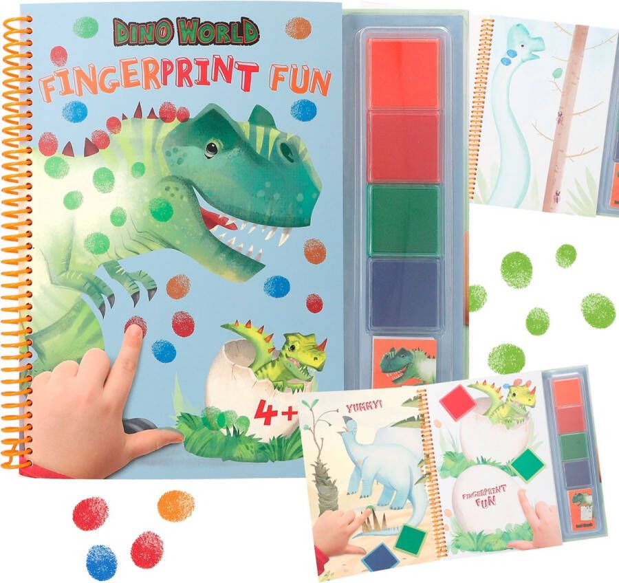 Depesche Dino World Vingerprint Fun kleurboek