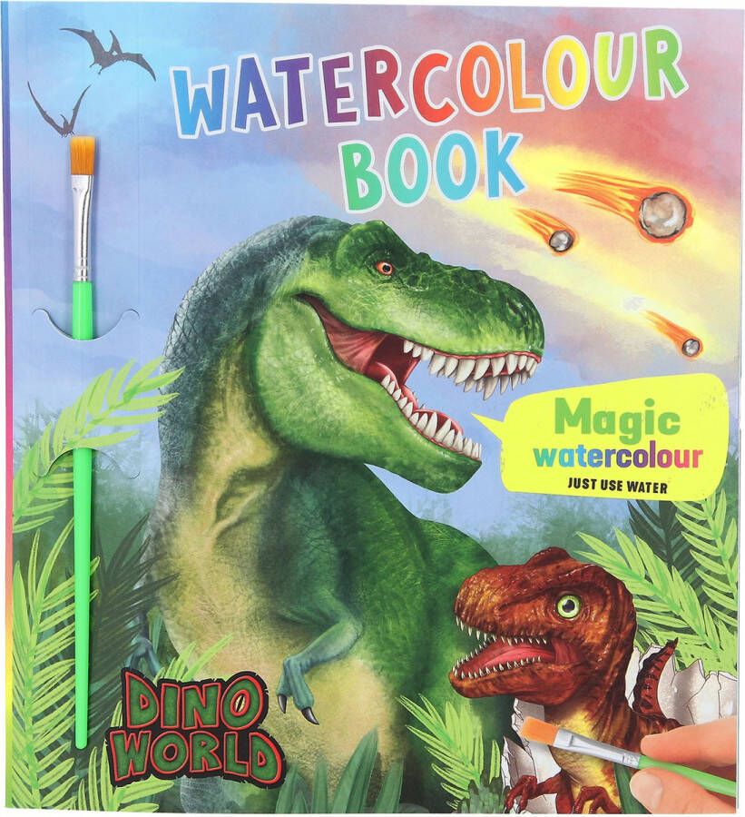 Depesche Dino World waterverf boek