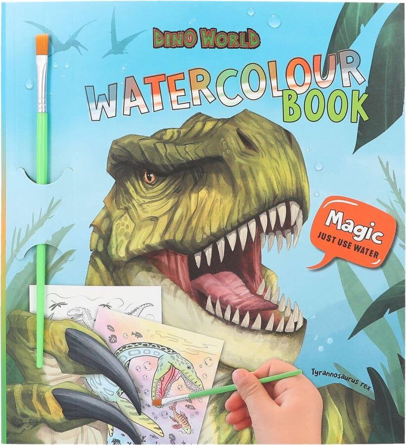 Depesche Dino World waterverf kleurboek