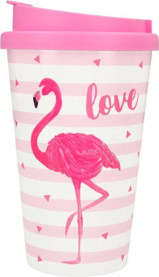Depesche Drinkbeker To-Go Flamingo