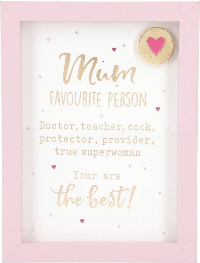 Depesche Fotolijst met compliment Mum favourite person Doctor teacher?