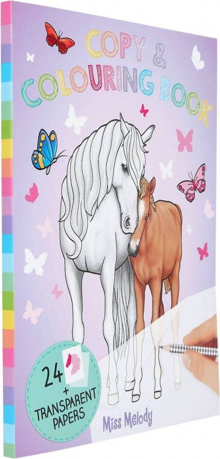 Miss Melody Overtrekboek Meisjes 24 X 17 Cm Papier karton Lila