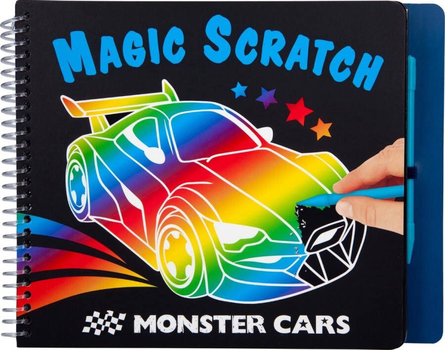 Depesche Monster Cars Magic Scratch Book (0410928) Arts and Crafts Multi