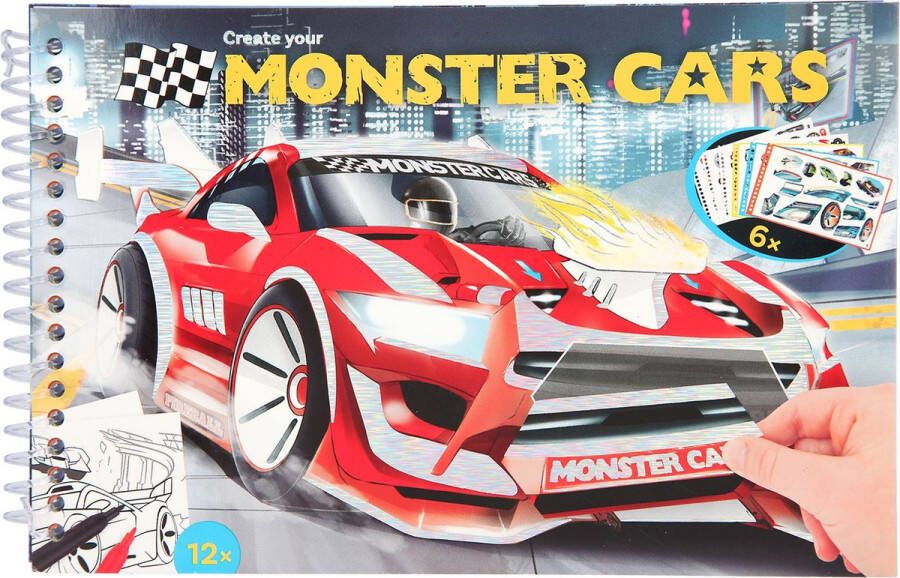 Depesche Monster Cars pocket kleurboek