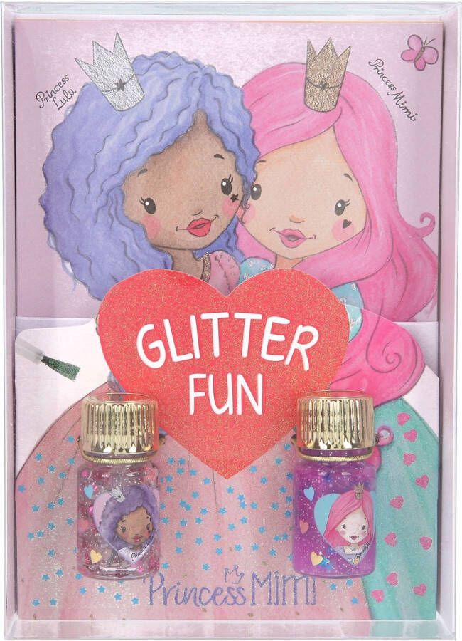 Depesche Princess Mimi glitter fun kleurplaten met glitterlijm