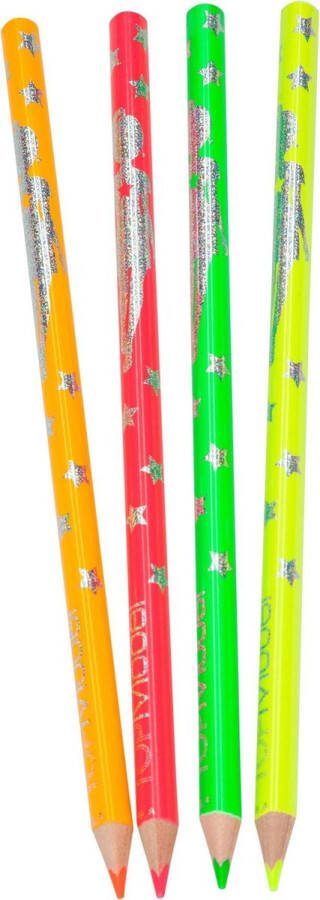 Depesche TOPModel neon kleurpotloden 4 stuks