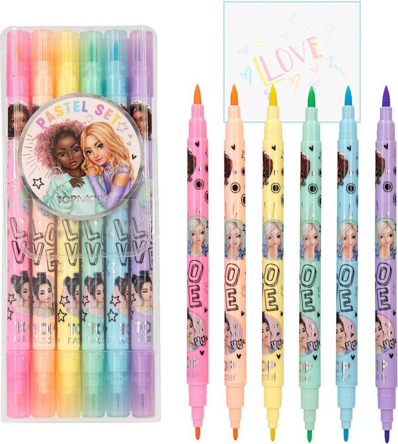 Depesche TOPModel pastel viltstiften met dubbele punt