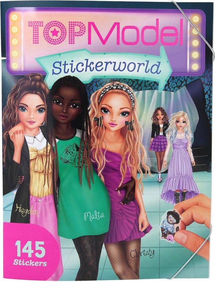 TOPModel Stickerboek Stickerworld Meisjes 33 X 25 Cm Papier