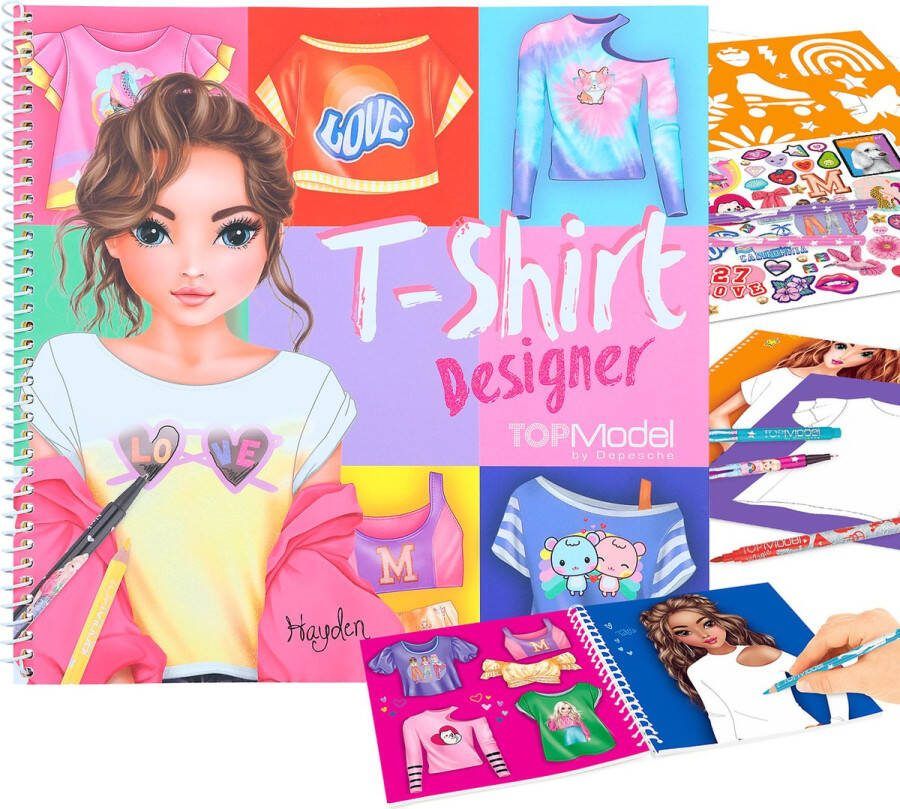 Depesche TOPModel T-shirt Designer kleurboek