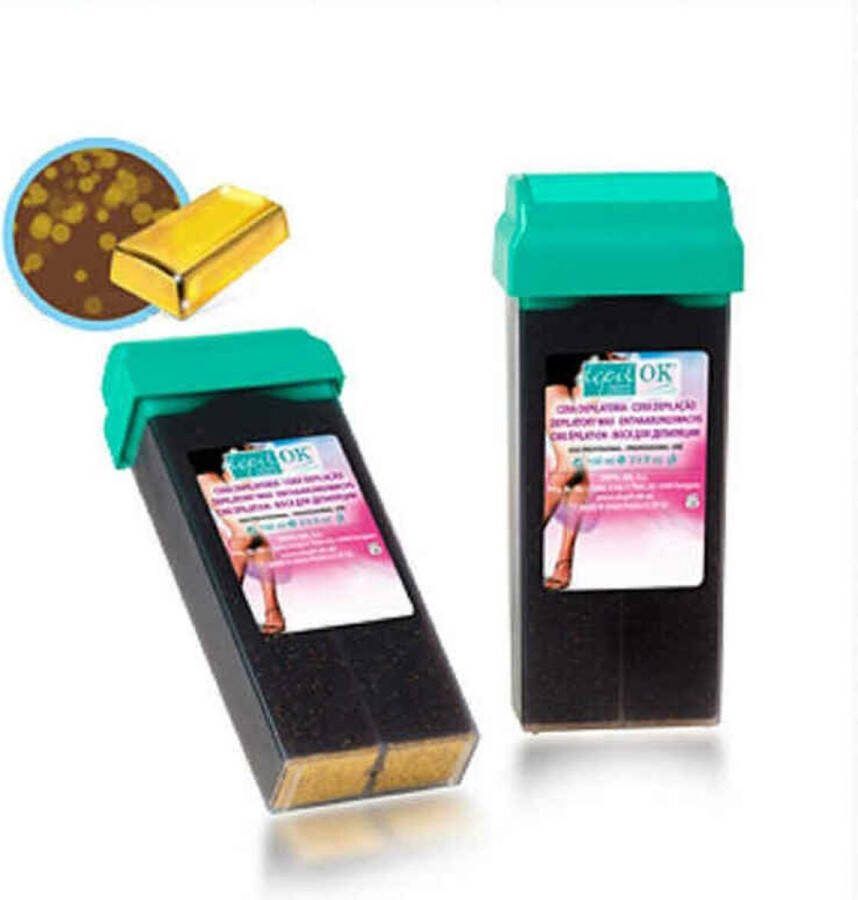 Depil OK Ontharingswax Lichaam Chocogold Roll-on Compacto (100 ml)