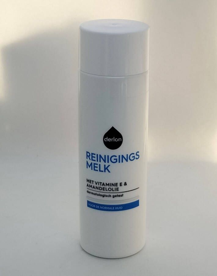 Derlon Reinigingsmelk 200 ml Met de toevoeging van amandelolie provitamine B5 en vitamine E