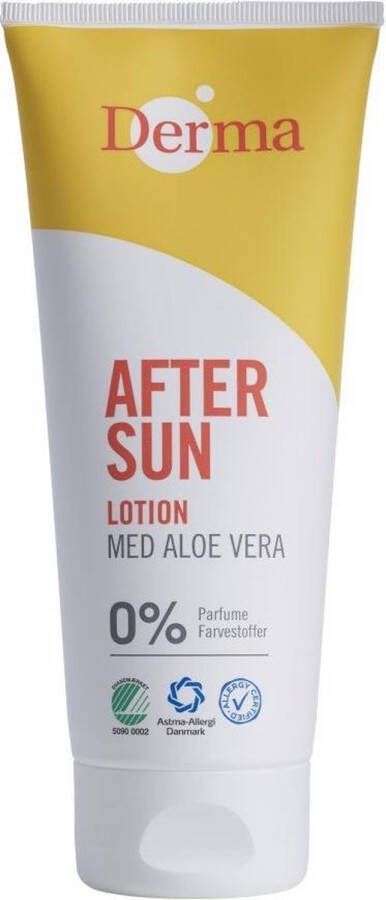 Derma Sun Derma Eco Sun Verkoelend en Allergievrije After Sun Lotion met Aloë Vera 200 ML Eco-friendly Moisturizing Hypoallergeen