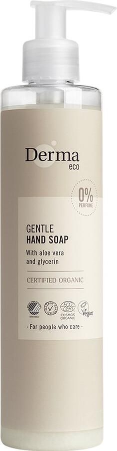 Derma Eco Parabeen- en Allergievrije Handzeep 250 ML Parfumvrij Veganistisch Hypoallergeen Natuurlijke Huidverzorging