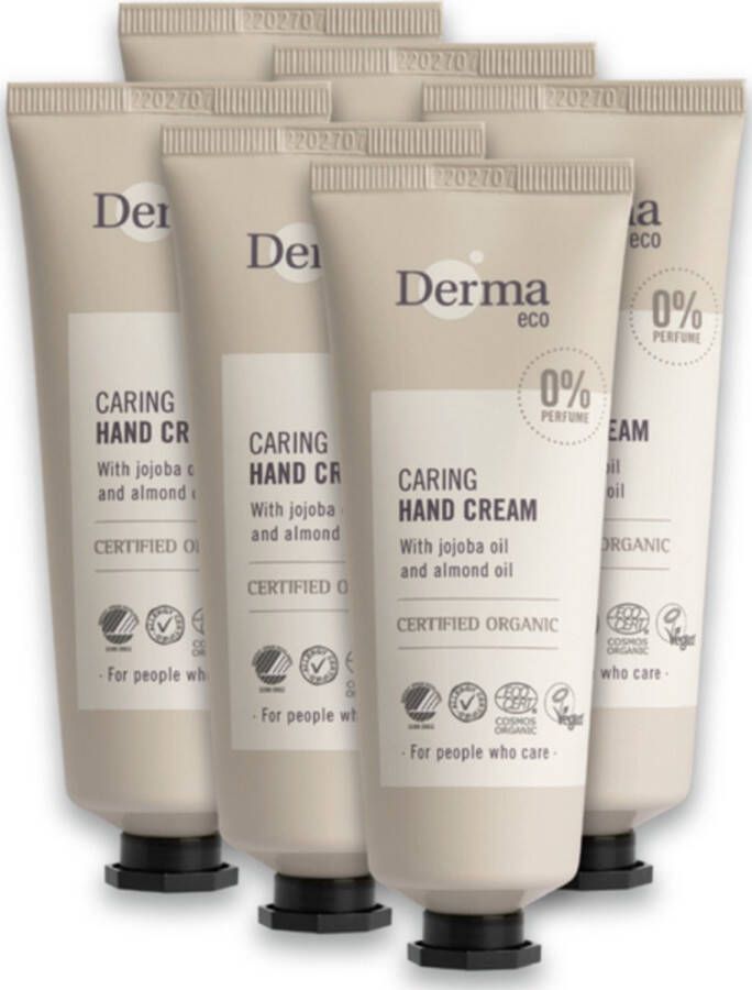Derma Eco Voordeelverpakking Handcrème 6 x 75 ML