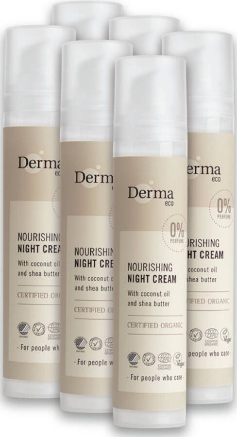Derma Eco Voordeelverpakking Nachtcrème – 6 x 50 ML