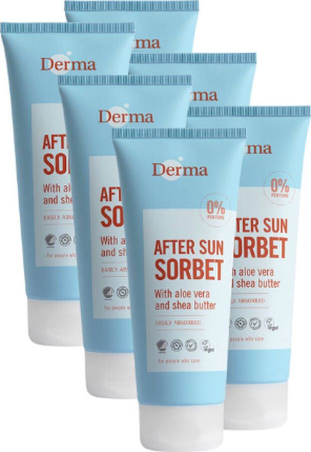 Derma Sun Derma Eco Sun Verkoelend en Allergievrije After Sun Sorbet 200 ML Aloë Vera Eco-friendly Vegan Hypoallergeen