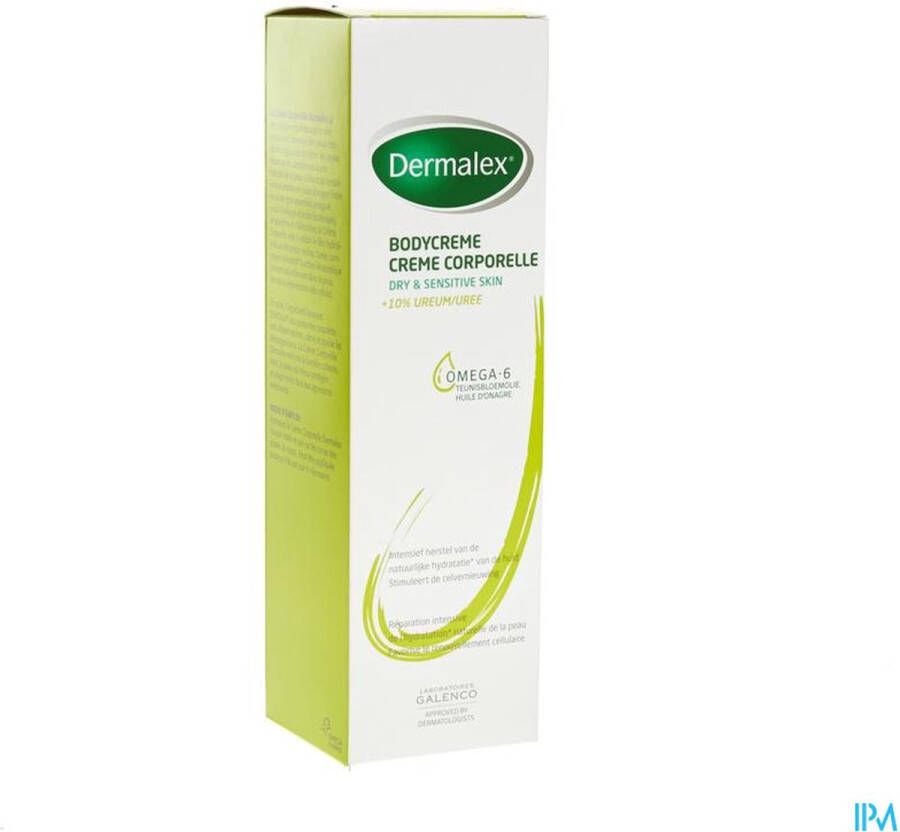 Dermalex Hydraterende Bodycrème Droge En Gevoelige Huid 10% Ureum 500ml