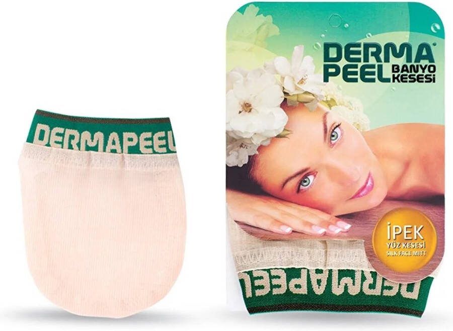 Dermapeel %100 Pure Silk Bath Mitt Exfoliating Glove Voor Gezicht Bad Scrubber- Douchehandschoen Massage handschoen badspons Glove Washand hammam peeling scrub spa douche bad Voor Unisex