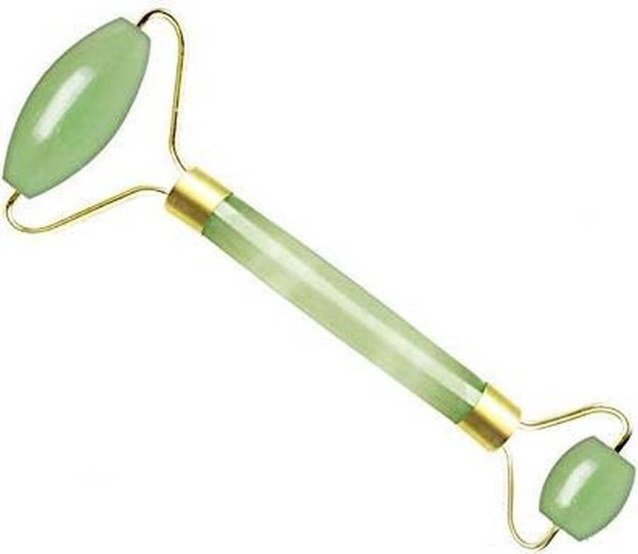 Dermarolling Premium Jade Roller Gezichtsmassage Roller Groen