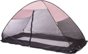 Deryan Bedtent Pop Up klamboe 200x90cm Hoogste kwaliteit Muggennet Muskietennet 1mm gaas Rose