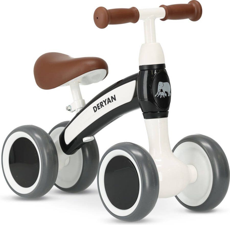 Deryan Trailblazer Loopfiets Zwart Wit