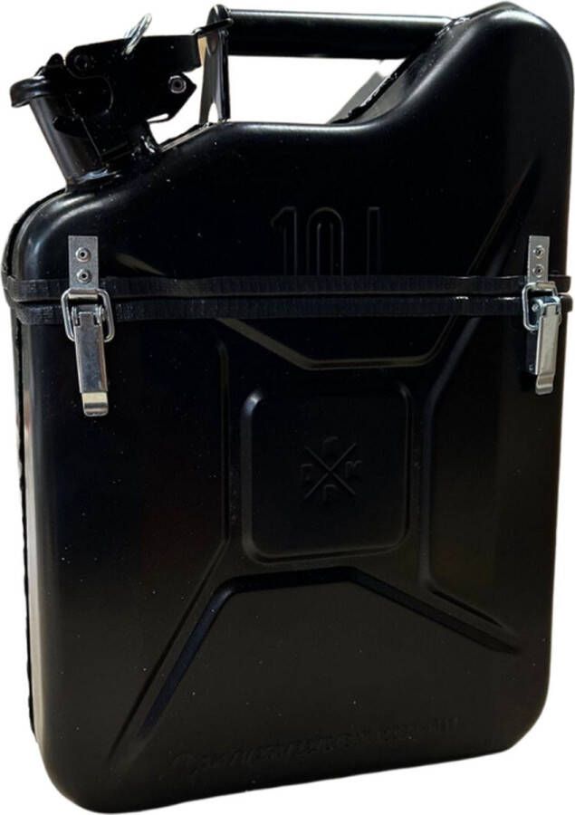MikaMax Unieke Opbergdoos Jerrycan Giftbox Zwart 10L Zwart