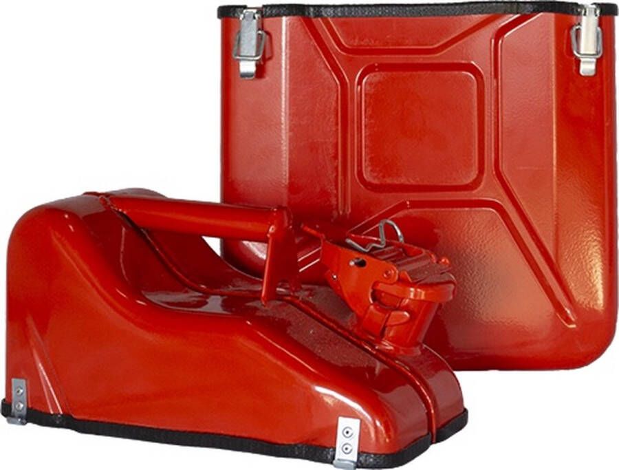 Designed By Man Unieke Opbergdoos Jerrycan Giftbox Rood 10L