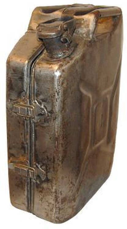 Designed By Man Industriele jerrycan kast Opberg kast met genoeg ruimte- Kast met roestige uitstraling Jerrycan kast Kastje Unieke kast