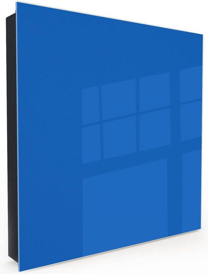 Designglas Sleutelkastje Glas Beschrijfbaar Sleutelrekje Sleutelhouder Sleutelhanger Sleutelkastjes Sleutelbakje Sleutelkastje Zwart 50 sleutels Magnetisch