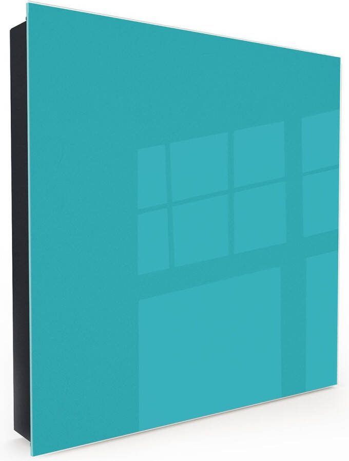 Designglas Sleutelkastje Glas Beschrijfbaar Sleutelrekje Sleutelhouder Sleutelhanger Sleutelkastjes Sleutelbakje Sleutelkastje Zwart 50 sleutels Magnetisch