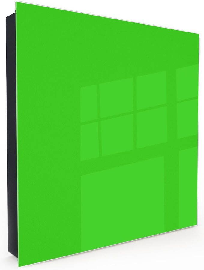 Designglas Sleutelkastje Glas Beschrijfbaar Sleutelrekje Sleutelhouder Sleutelhanger Sleutelkastjes Sleutelbakje Sleutelkastje Zwart 50 sleutels Magnetisch
