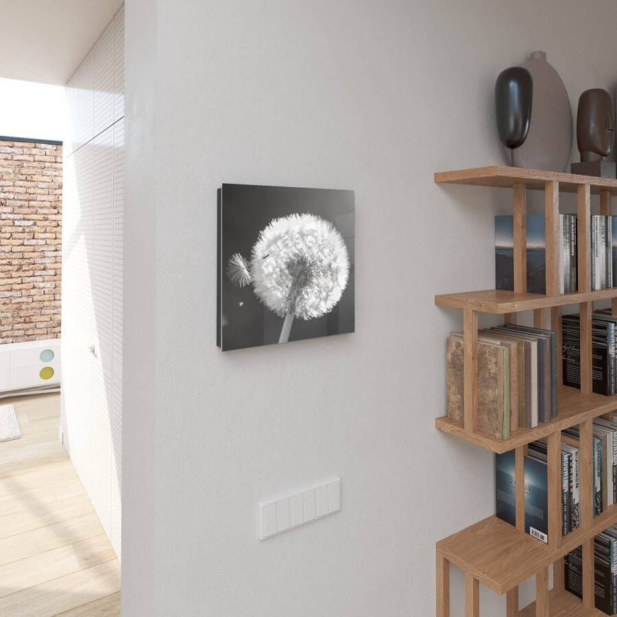 Designglas Sleutelkastje Glas Beschrijfbaar Sleutelrekje Sleutelhouder Sleutelhanger Sleutelkastjes Sleutelbakje Sleutelkastje Zwart 50 sleutels Magnetisch