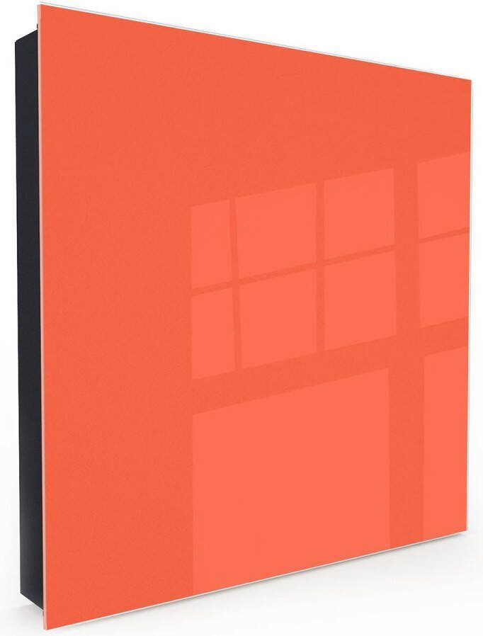 Designglas Sleutelkastje Glas Beschrijfbaar Sleutelrekje Sleutelhouder Sleutelhanger Sleutelkastjes Sleutelbakje Sleutelkastje Zwart 50 sleutels Magnetisch