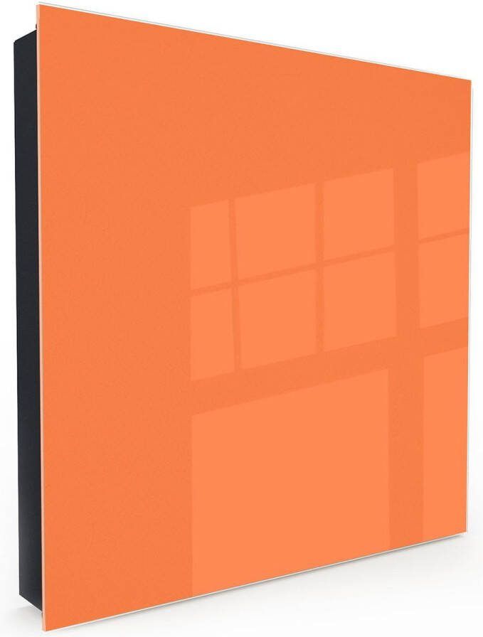 Designglas Sleutelkastje Glas Beschrijfbaar Sleutelrekje Sleutelhouder Sleutelhanger Sleutelkastjes Sleutelbakje Sleutelkastje Zwart 50 sleutels Magnetisch