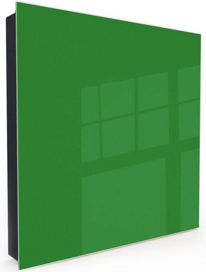 Designglas Sleutelkastje Glas Beschrijfbaar Sleutelrekje Sleutelhouder Sleutelhanger Sleutelkastjes Sleutelbakje Sleutelkastje Zwart 50 sleutels Magnetisch